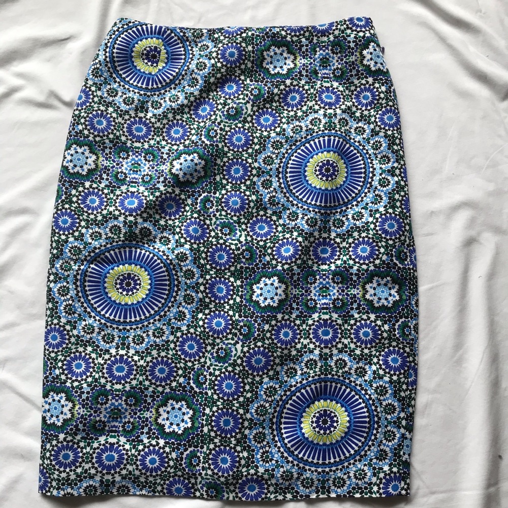 Banana Republic Mosaic Tile Pencil Skirt